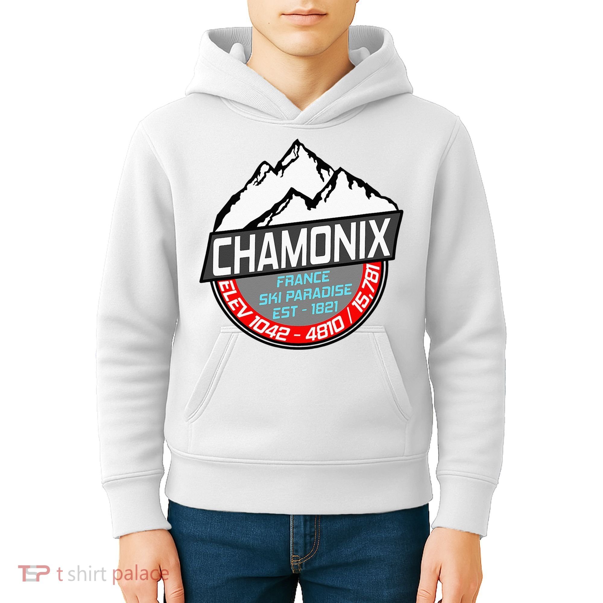 Ski Chamonix Mont Blanc France Skiing Paradise Kids Hoodie