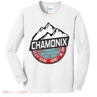 Ski Chamonix Mont Blanc France Skiing Paradise Kids Long Sleeve Shirt thumb 0