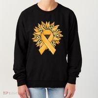 Sarcoma Cancer Meaningful Gift Sunflower Sarcoma Cancer Awareness Gift Women's Sweatshirt thumb 0