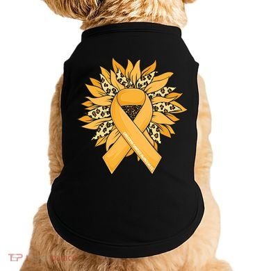 Sarcoma Cancer Meaningful Gift Sunflower Sarcoma Cancer Awareness Gift Doggie Tank