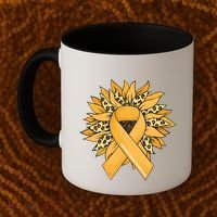 Sarcoma Cancer Meaningful Gift Sunflower Sarcoma Cancer Awareness Gift Coffee Mug thumb 2
