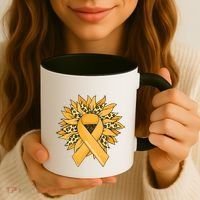 Sarcoma Cancer Meaningful Gift Sunflower Sarcoma Cancer Awareness Gift Coffee Mug thumb 3
