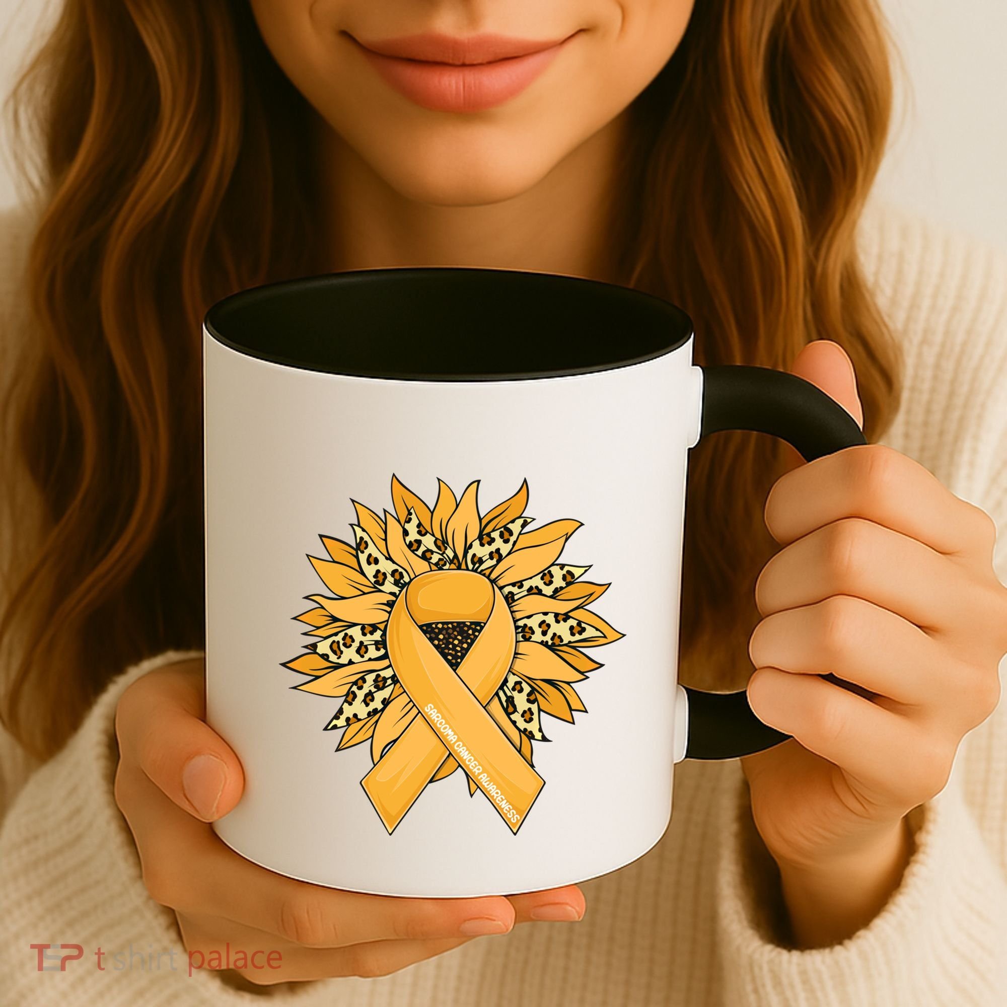 Sarcoma Cancer Meaningful Gift Sunflower Sarcoma Cancer Awareness Gift Coffee Mug