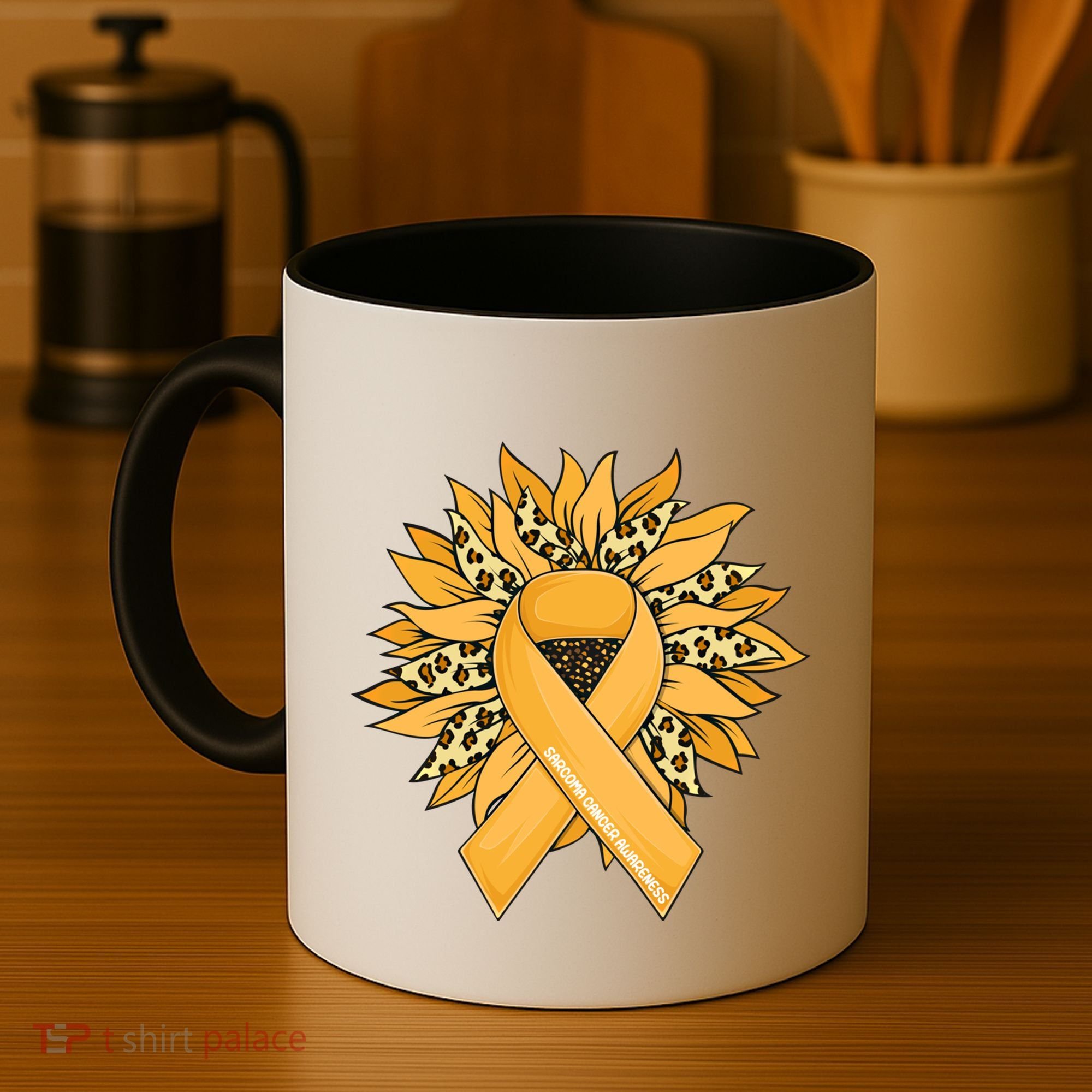 Sarcoma Cancer Meaningful Gift Sunflower Sarcoma Cancer Awareness Gift Coffee Mug