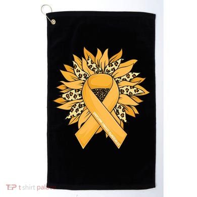 Sarcoma Cancer Meaningful Gift Sunflower Sarcoma Cancer Awareness Gift Golf Towel