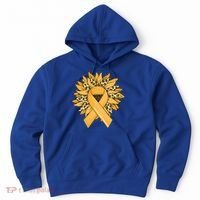 Sarcoma Cancer Meaningful Gift Sunflower Sarcoma Cancer Awareness Gift Hoodie thumb 0