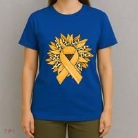 Sarcoma Cancer Meaningful Gift Sunflower Sarcoma Cancer Awareness Gift T-Shirt thumb 4