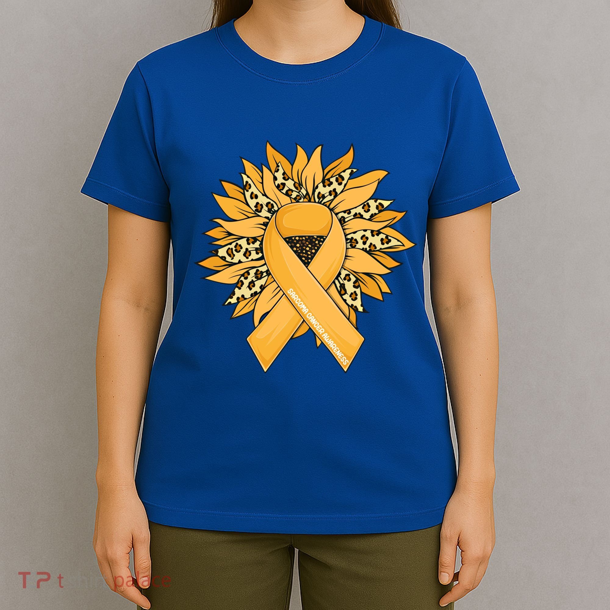 Sarcoma Cancer Meaningful Gift Sunflower Sarcoma Cancer Awareness Gift T-Shirt