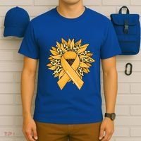 Sarcoma Cancer Meaningful Gift Sunflower Sarcoma Cancer Awareness Gift T-Shirt thumb 6