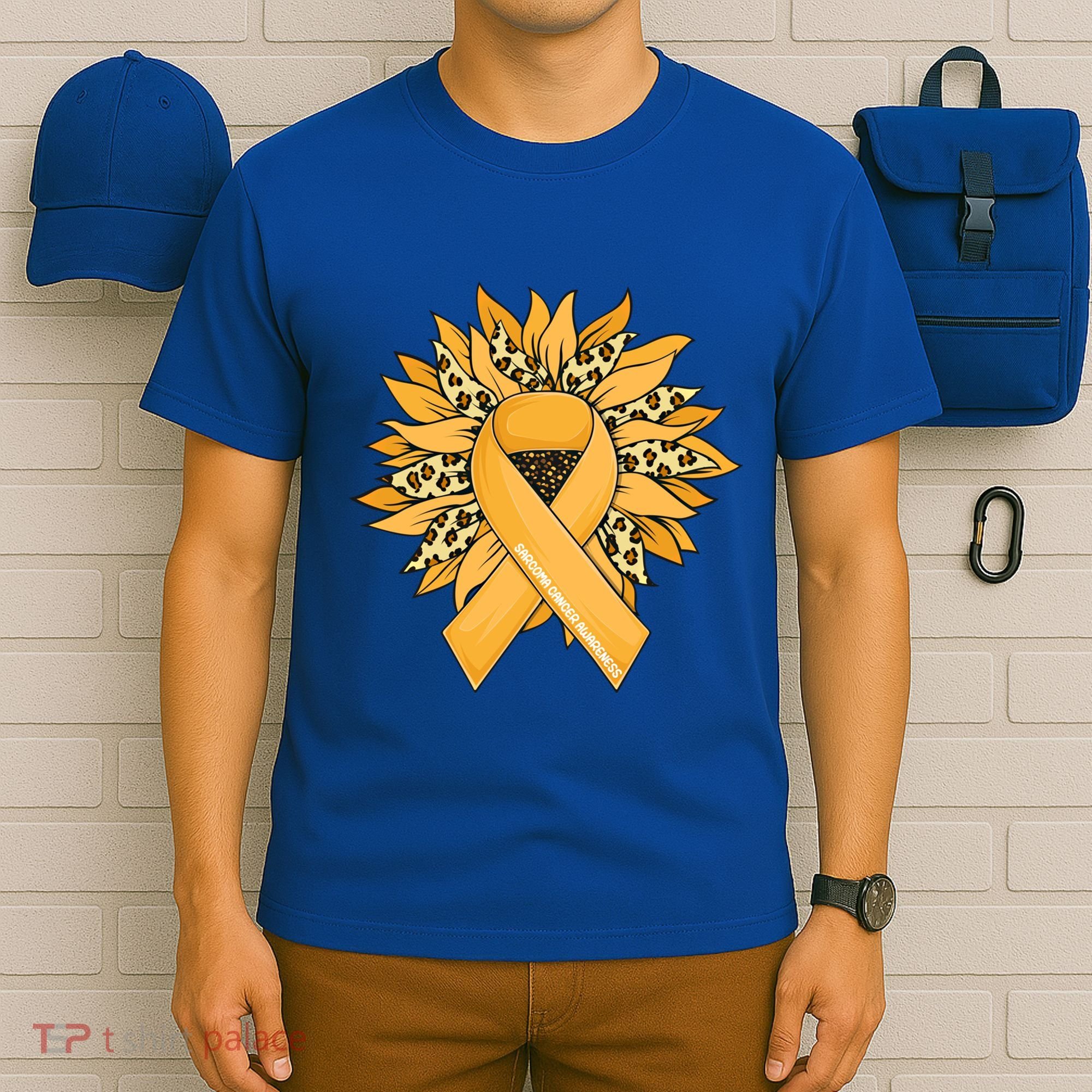 Sarcoma Cancer Meaningful Gift Sunflower Sarcoma Cancer Awareness Gift T-Shirt