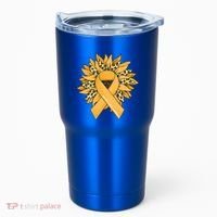 Sarcoma Cancer Meaningful Gift Sunflower Sarcoma Cancer Awareness Gift Tumbler thumb 0