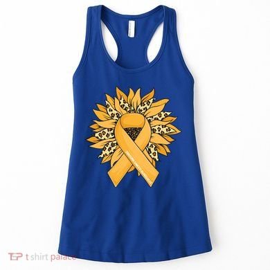Sarcoma Cancer Meaningful Gift Sunflower Sarcoma Cancer Awareness Gift Women's Tank Top