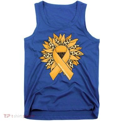 Sarcoma Cancer Meaningful Gift Sunflower Sarcoma Cancer Awareness Gift Tank Top