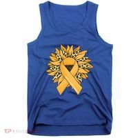 Sarcoma Cancer Meaningful Gift Sunflower Sarcoma Cancer Awareness Gift Tank Top thumb 0