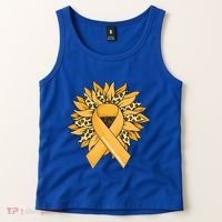 Sarcoma Cancer Meaningful Gift Sunflower Sarcoma Cancer Awareness Gift Tank Top thumb 2