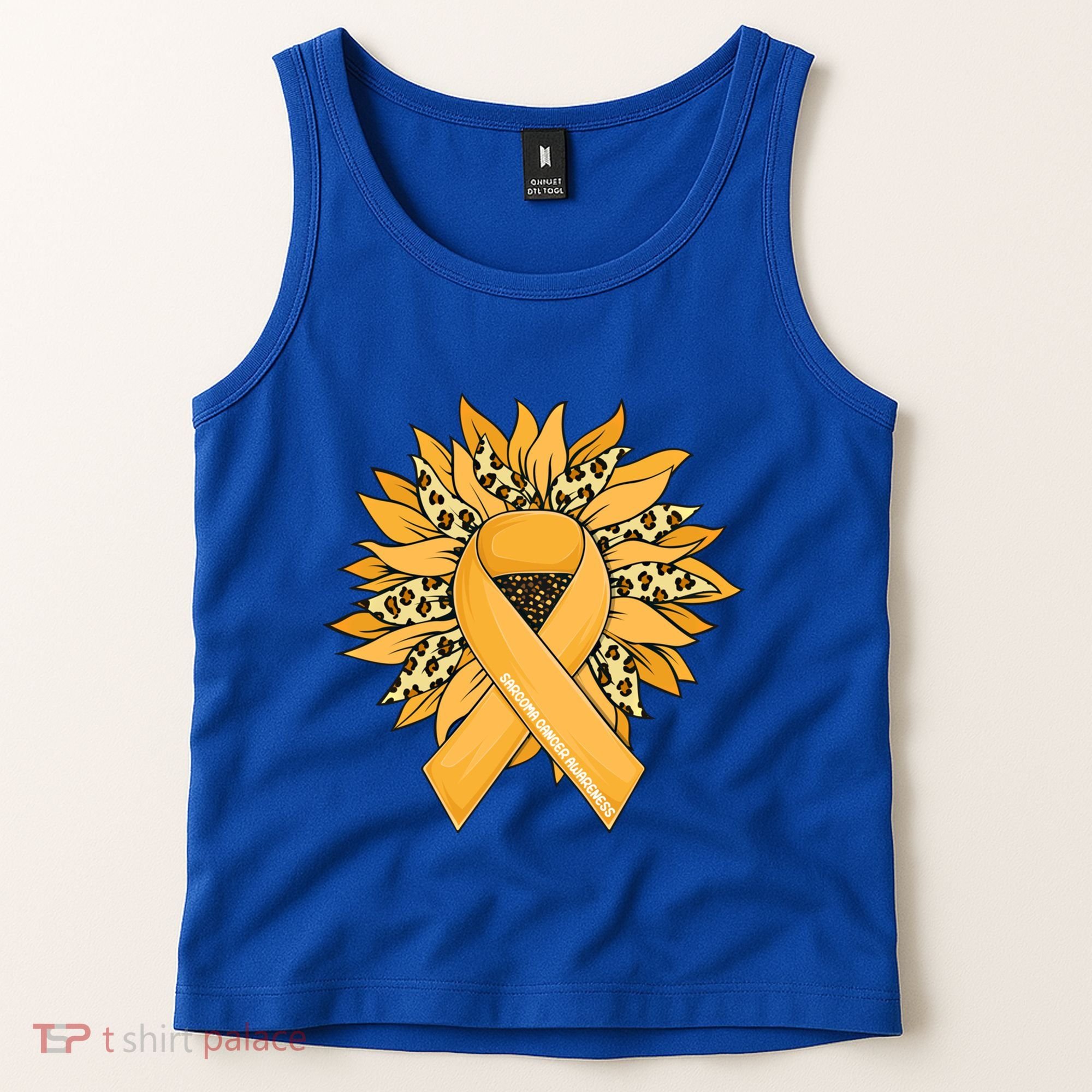 Sarcoma Cancer Meaningful Gift Sunflower Sarcoma Cancer Awareness Gift Tank Top
