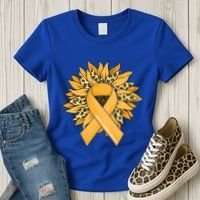 Sarcoma Cancer Meaningful Gift Sunflower Sarcoma Cancer Awareness Gift Women's T-Shirt thumb 3