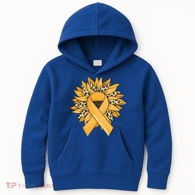 Sarcoma Cancer Meaningful Gift Sunflower Sarcoma Cancer Awareness Gift Kids Hoodie