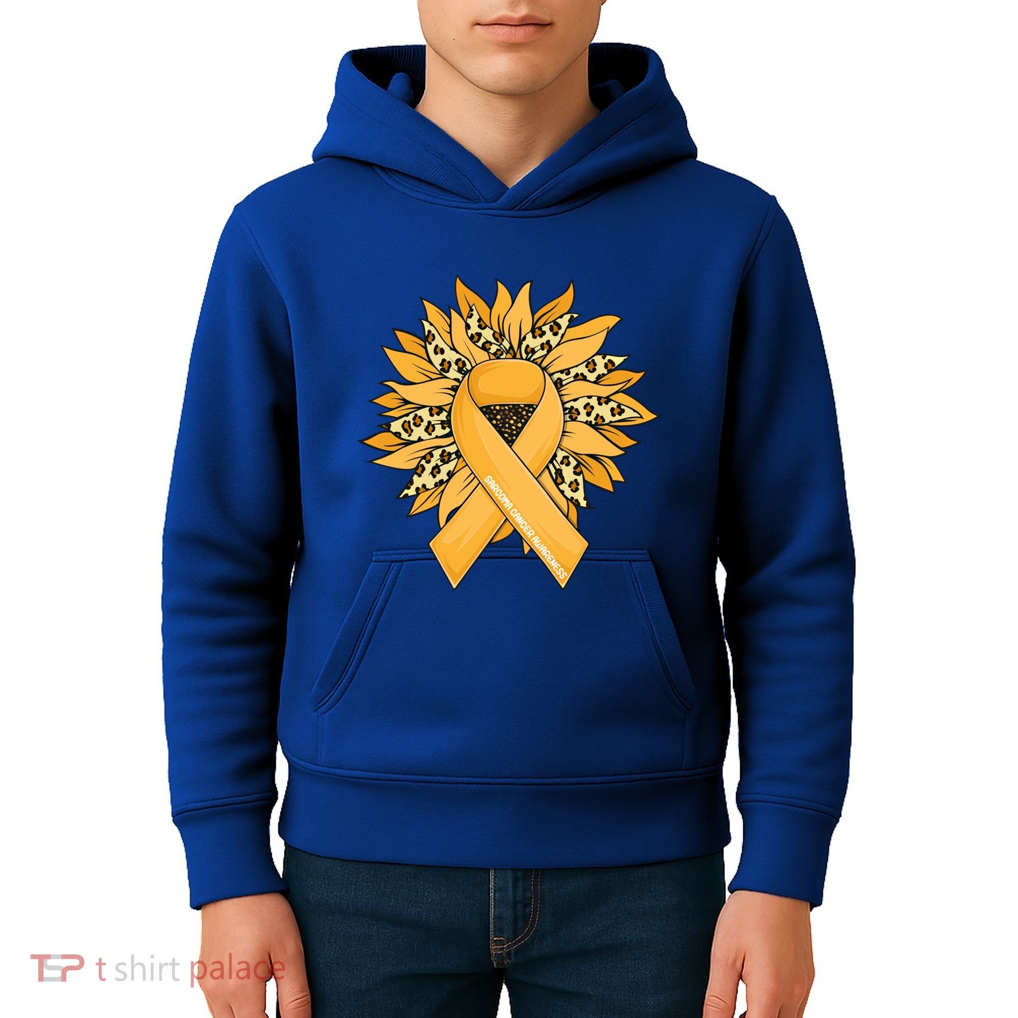 Sarcoma Cancer Meaningful Gift Sunflower Sarcoma Cancer Awareness Gift Kids Hoodie