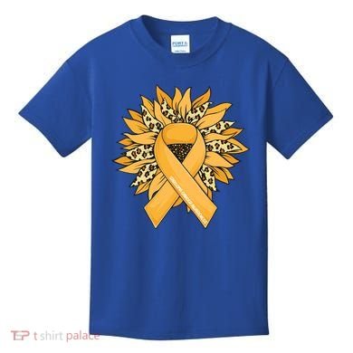 Sarcoma Cancer Meaningful Gift Sunflower Sarcoma Cancer Awareness Gift Kids T-Shirt