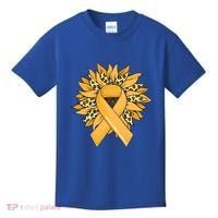 Sarcoma Cancer Meaningful Gift Sunflower Sarcoma Cancer Awareness Gift Kids T-Shirt thumb 0