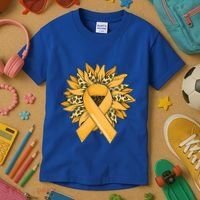 Sarcoma Cancer Meaningful Gift Sunflower Sarcoma Cancer Awareness Gift Kids T-Shirt thumb 3