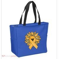 Sarcoma Cancer Meaningful Gift Sunflower Sarcoma Cancer Awareness Gift Tote Bag thumb 2