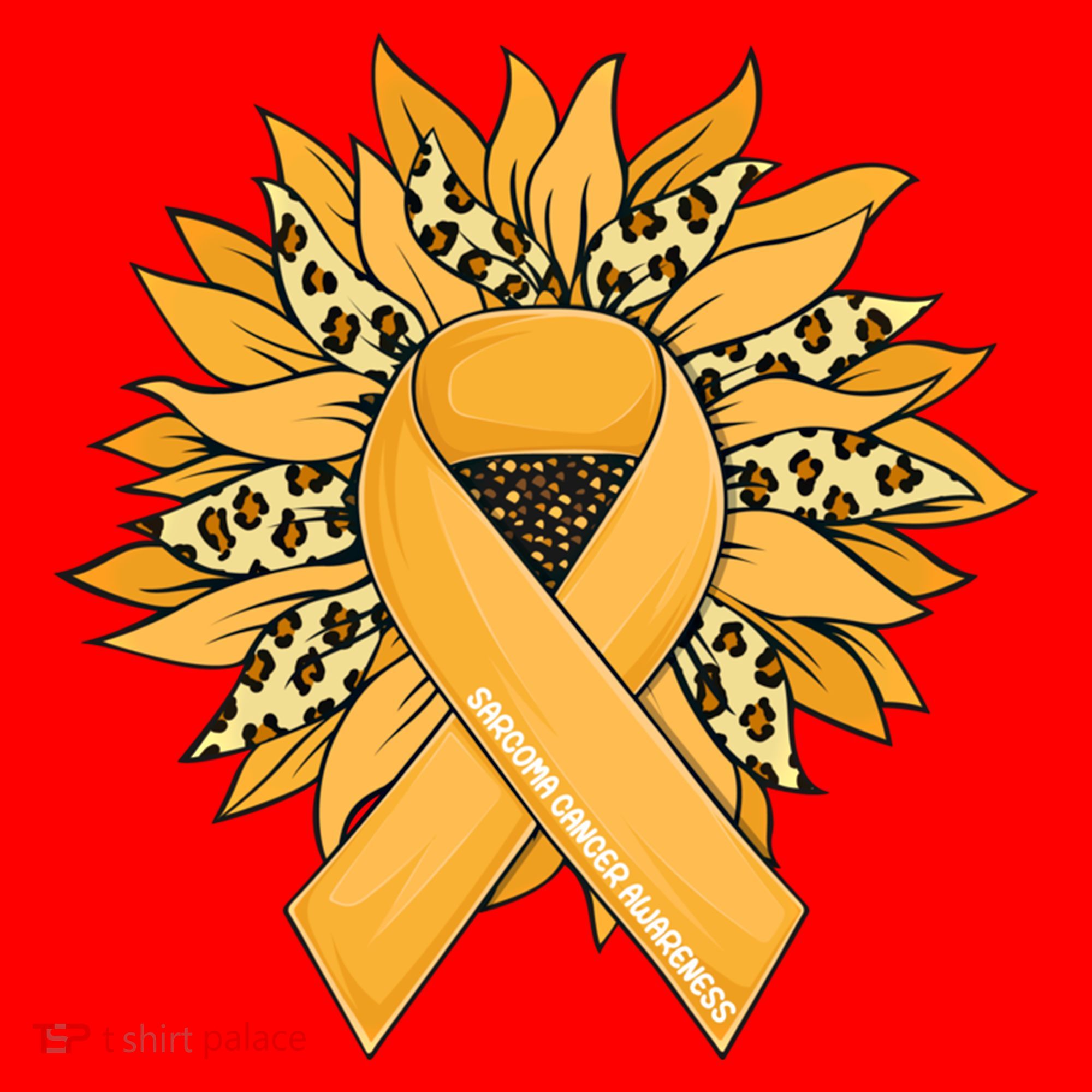 Sarcoma Cancer Meaningful Gift Sunflower Sarcoma Cancer Awareness Gift Santa Hat
