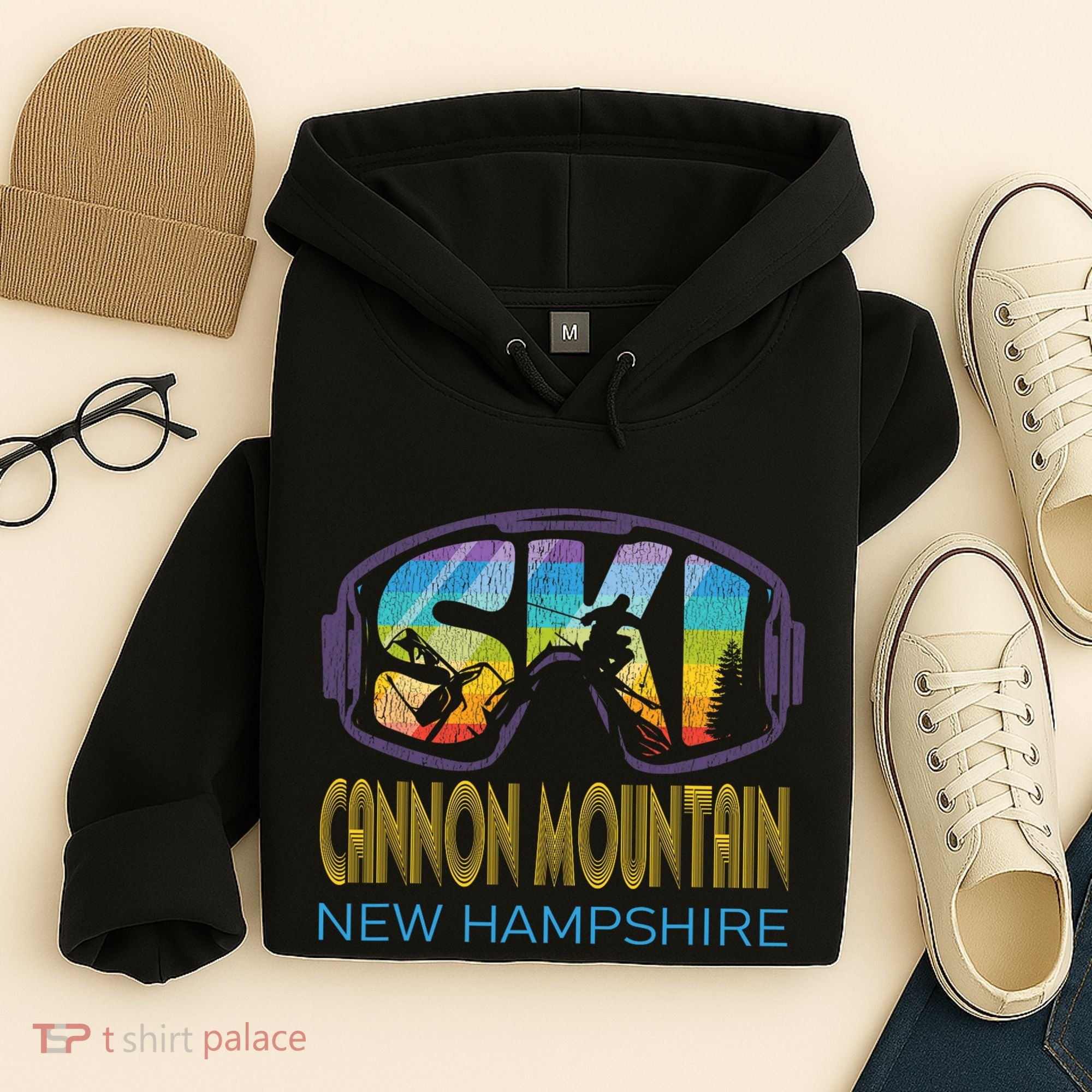 Ski Cannon Mountain New Hampshire Skiing Vacation Hoodie