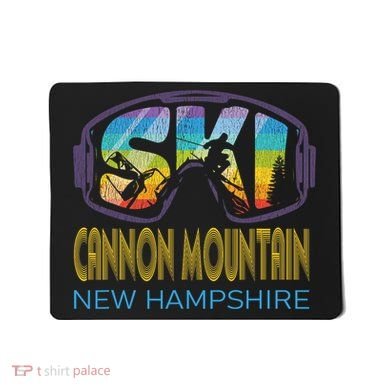 Ski Cannon Mountain New Hampshire Skiing Vacation Mousepad