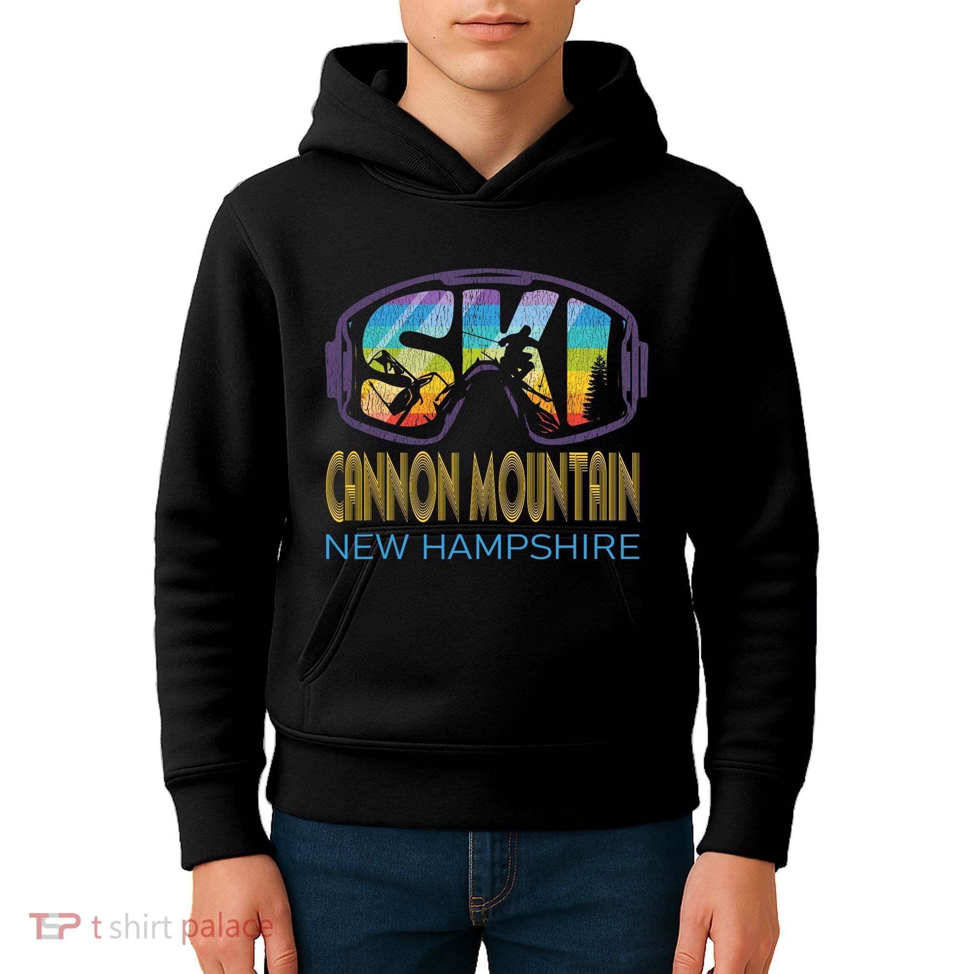 Ski Cannon Mountain New Hampshire Skiing Vacation Kids Hoodie