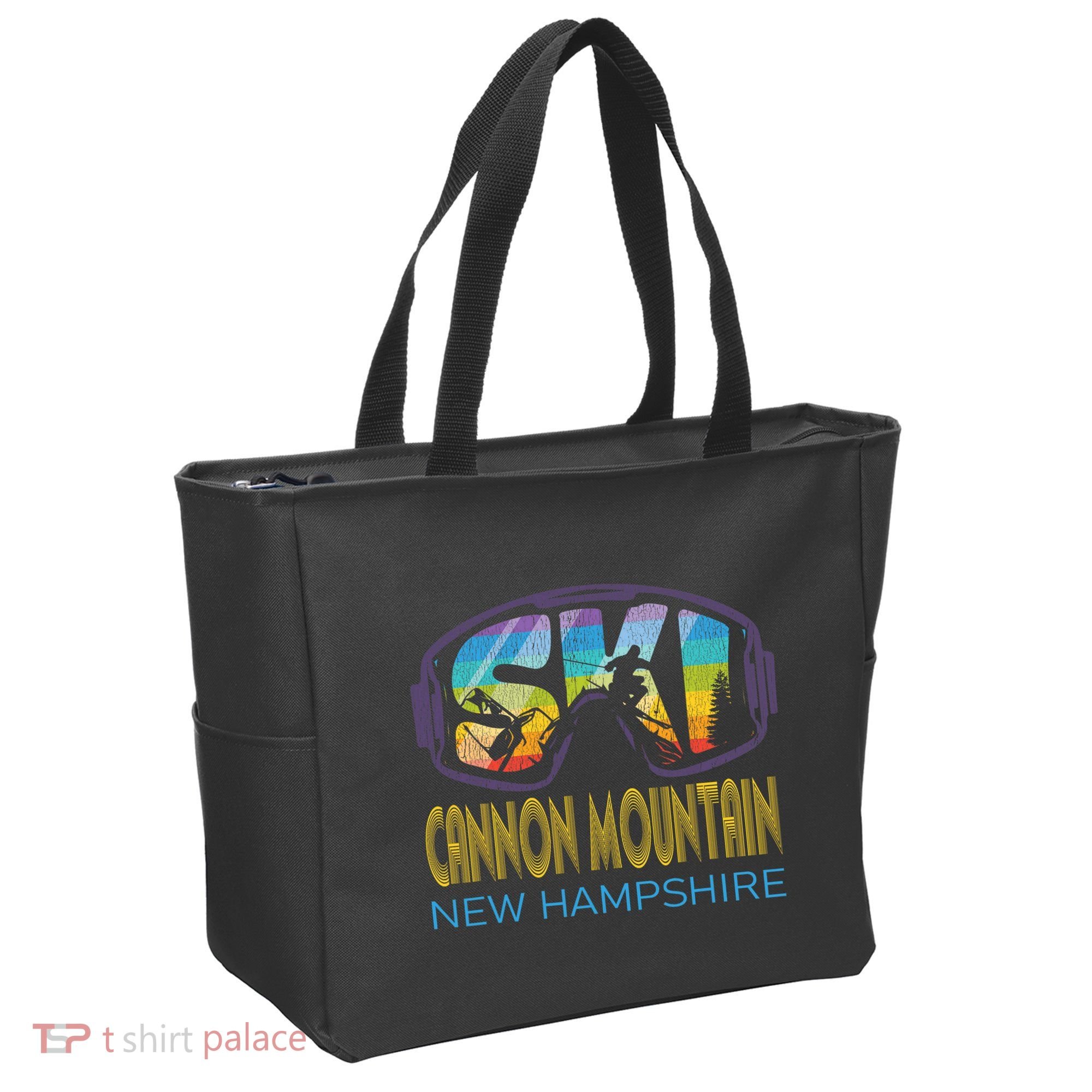 Ski Cannon Mountain New Hampshire Skiing Vacation Tote Bag