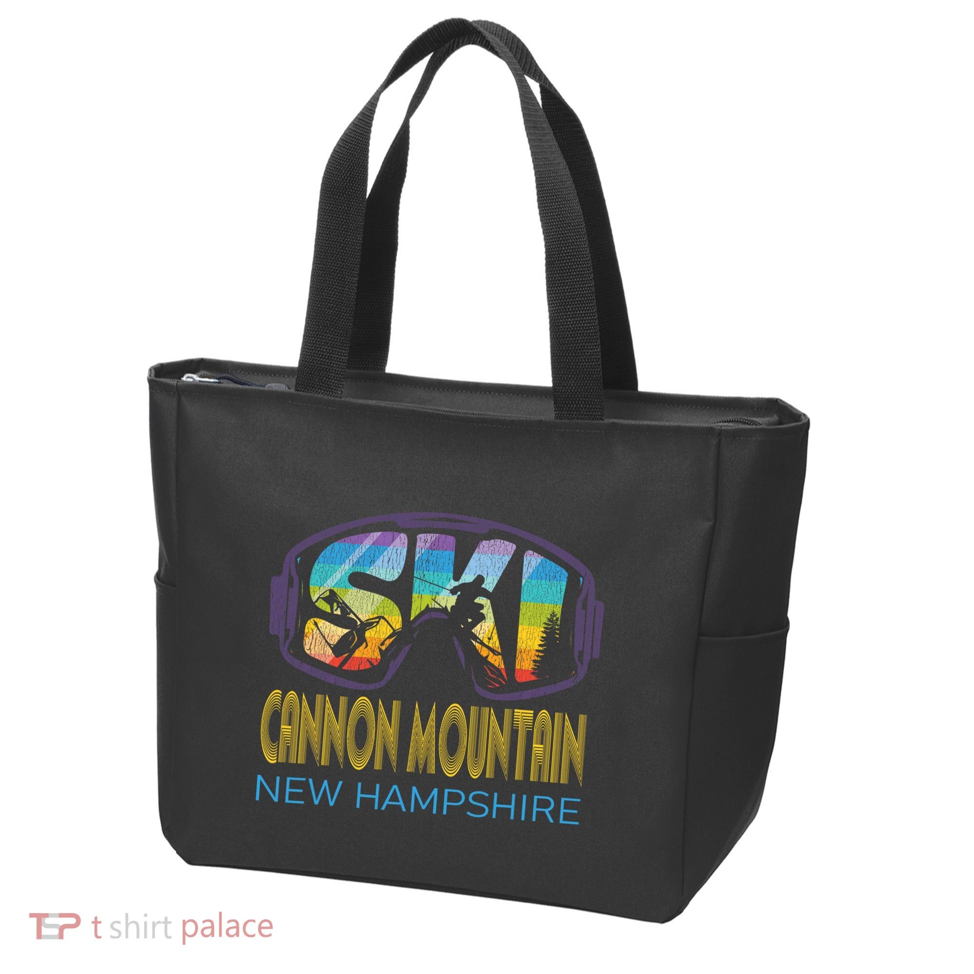 Ski Cannon Mountain New Hampshire Skiing Vacation Tote Bag