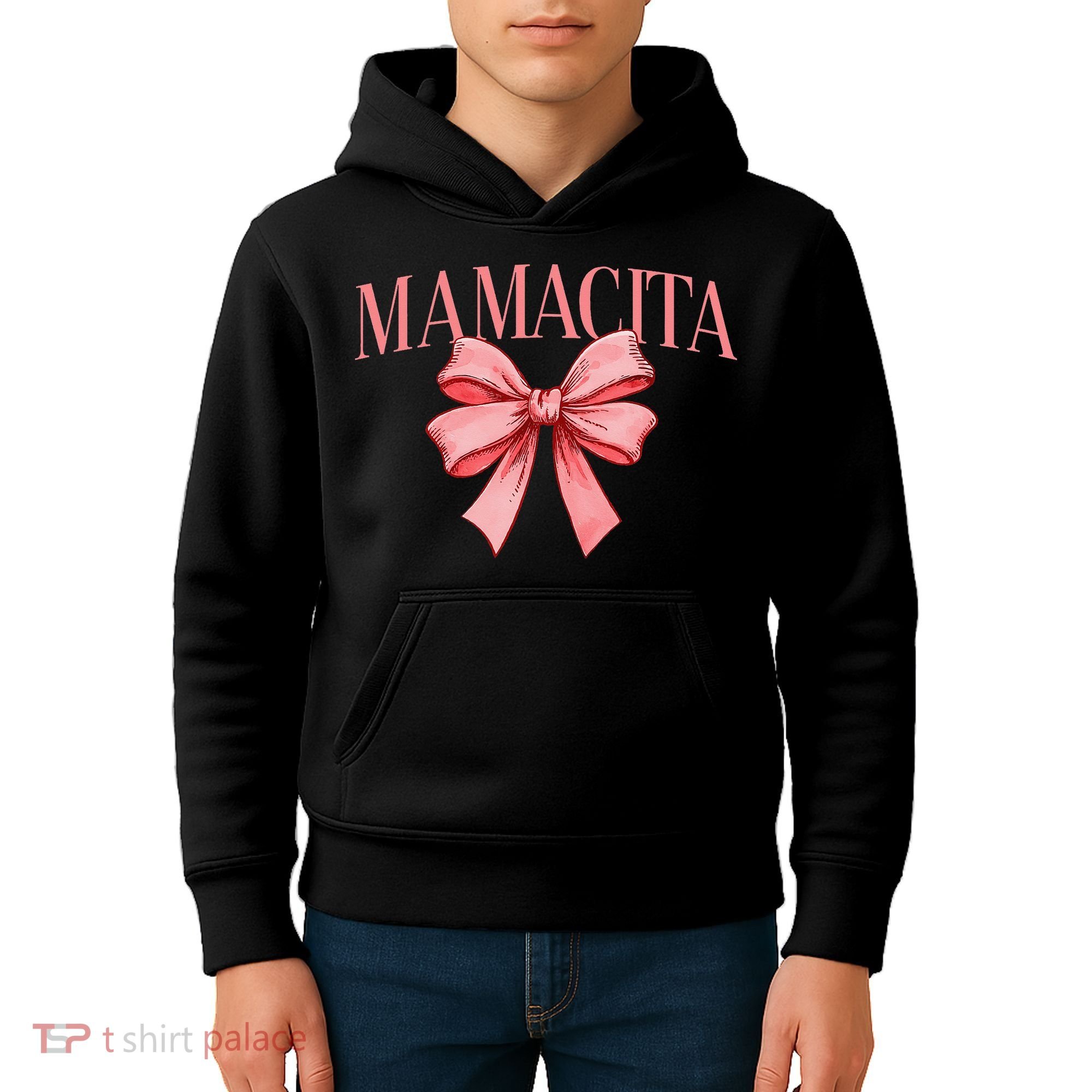Spanish Compliment Mamacita Latino Hot Women Coquette Bow Kids Hoodie