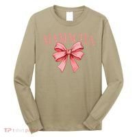 Spanish Compliment Mamacita Latino Hot Women Coquette Bow Long Sleeve Shirt thumb 0