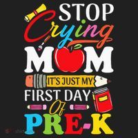 Stop Crying Mom It's My First Day Of PreK Back To School Beanie thumb 2