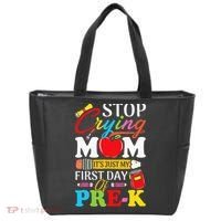 Stop Crying Mom It's My First Day Of PreK Back To School Tote Bag thumb 0