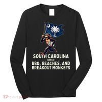 South Carolina Monkey Escape Funny Runaway Money Sc Long Sleeve Shirt thumb 0