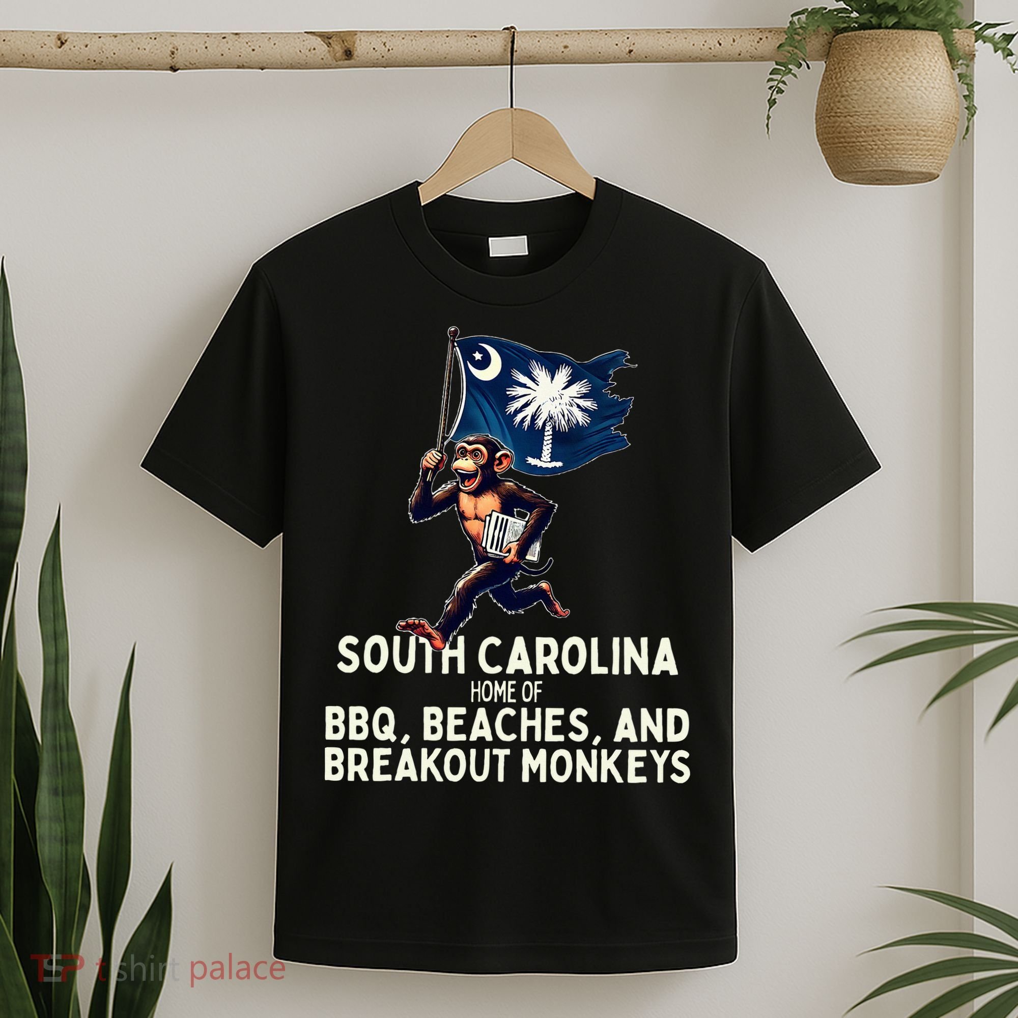 South Carolina Monkey Escape Funny Runaway Money Sc T-Shirt
