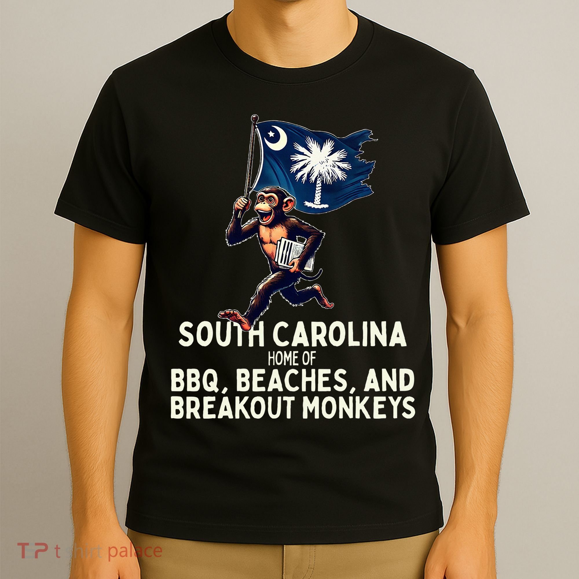 South Carolina Monkey Escape Funny Runaway Money Sc T-Shirt