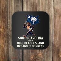 South Carolina Monkey Escape Funny Runaway Money Sc Coaster thumb 0