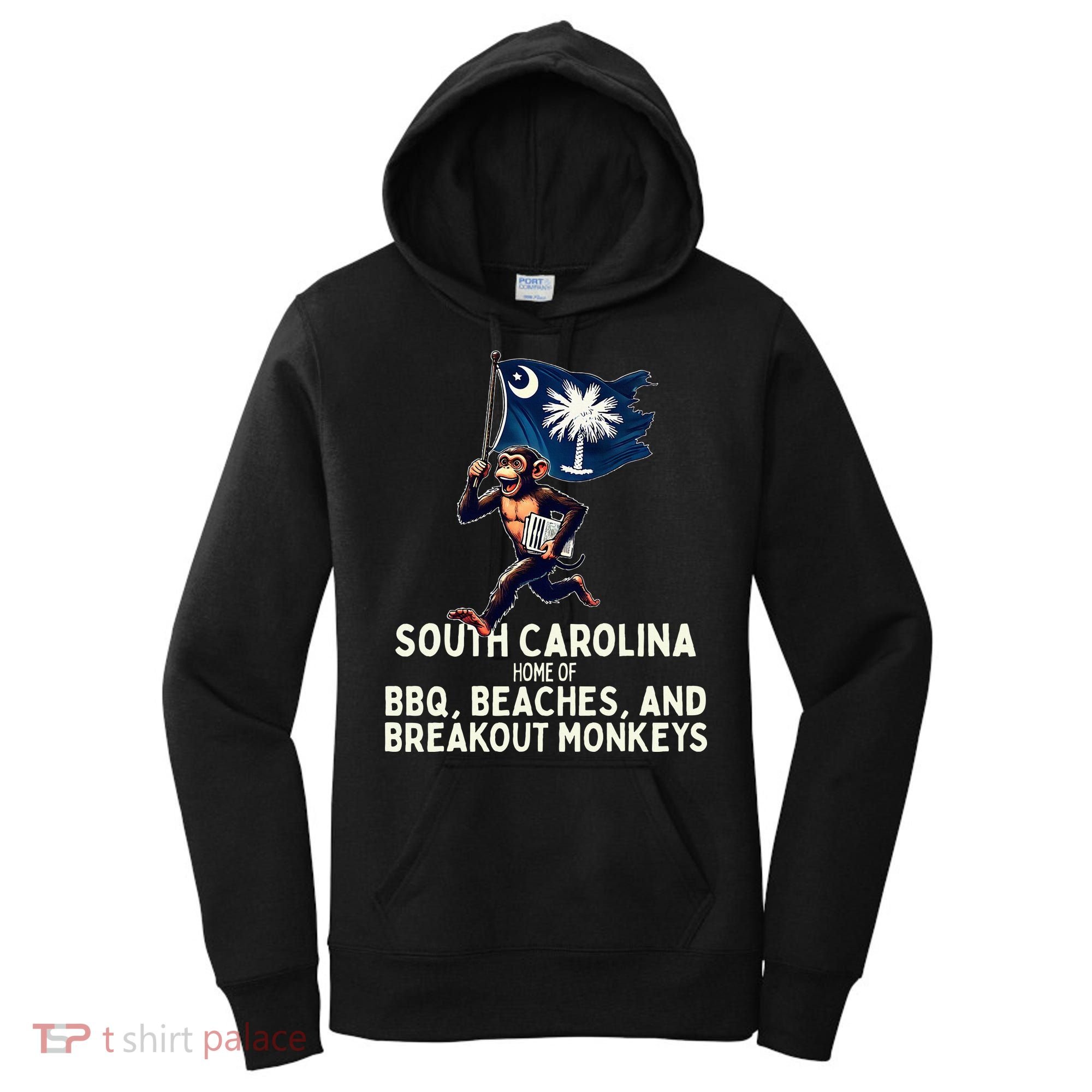South Carolina Monkey Escape Funny Runaway Money Sc Women's Hoodie