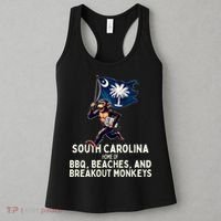 South Carolina Monkey Escape Funny Runaway Money Sc Women's Tank Top thumb 3