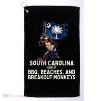 South Carolina Monkey Escape Funny Runaway Money Sc Golf Towel thumb 0