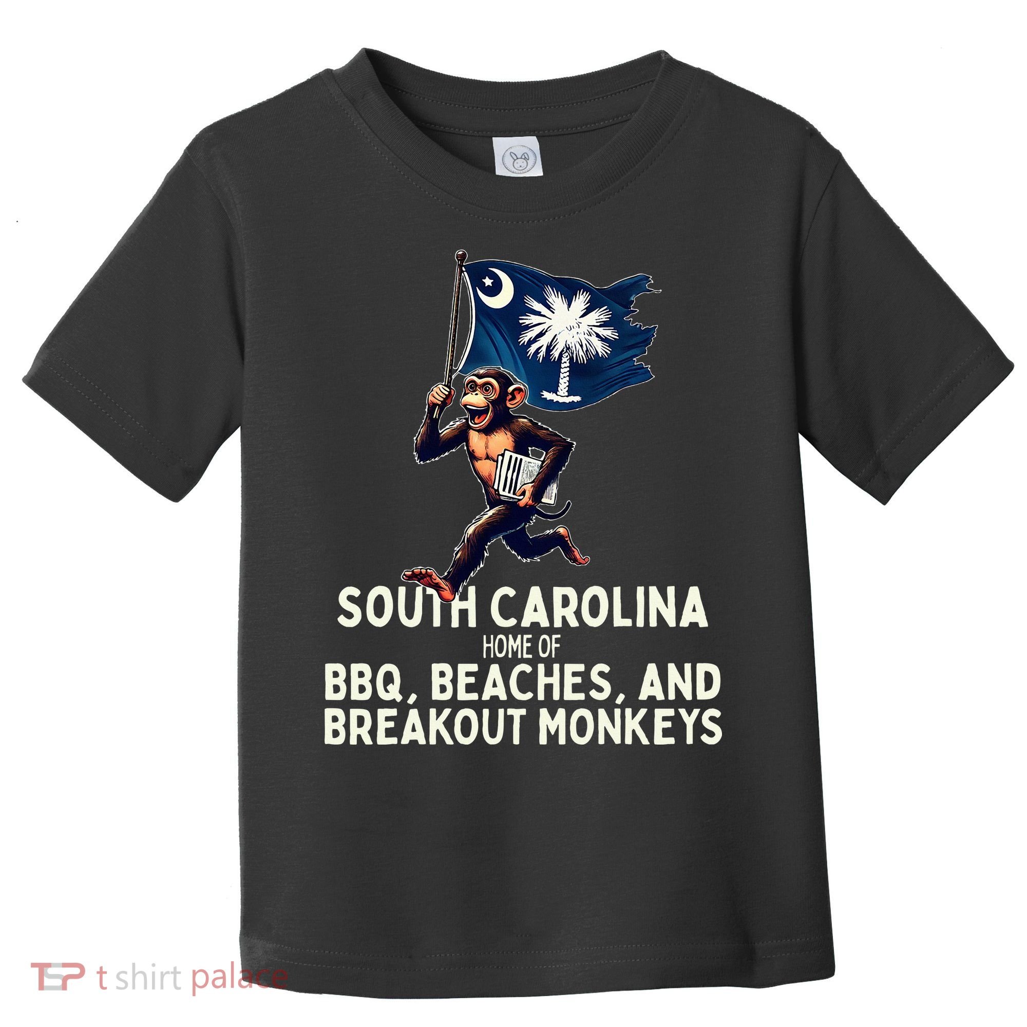 South Carolina Monkey Escape Funny Runaway Money Sc Toddler T-Shirt