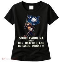 South Carolina Monkey Escape Funny Runaway Money Sc Women's T-Shirt thumb 0