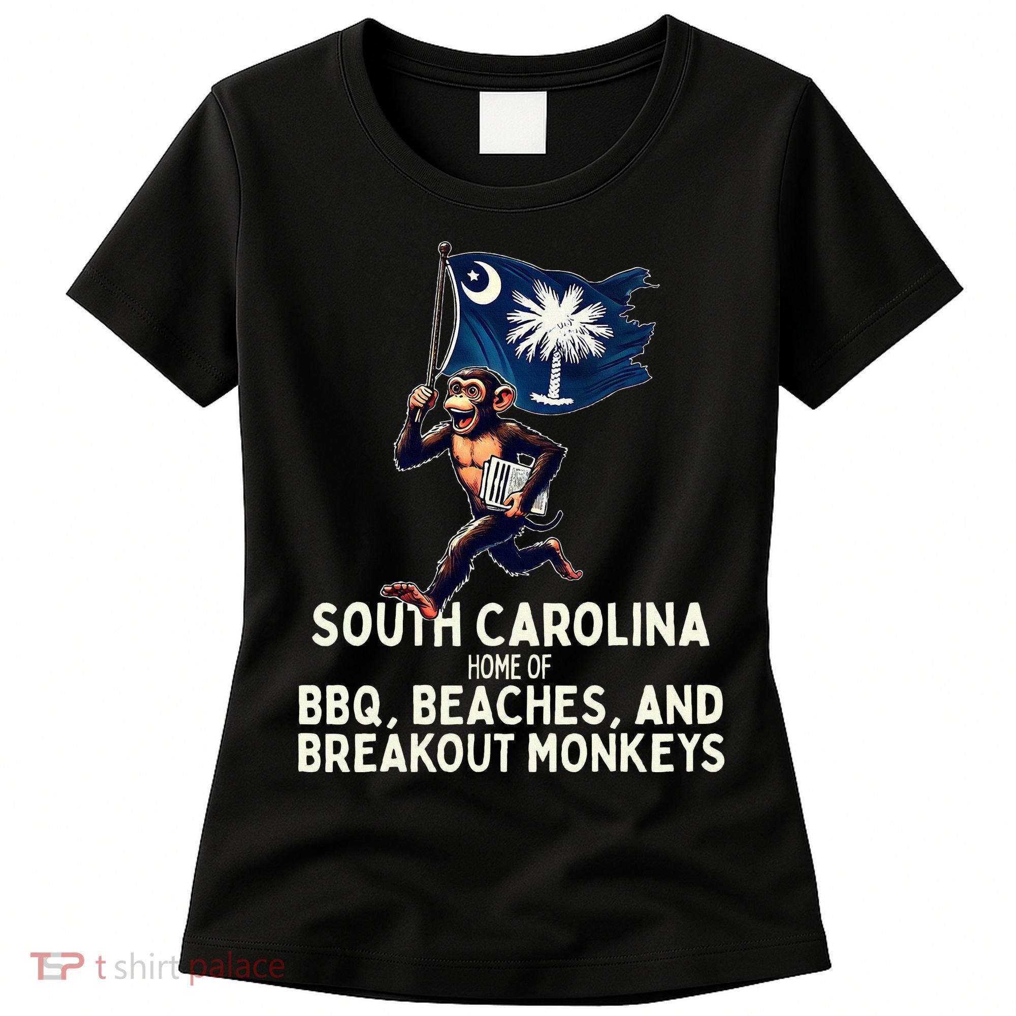 South Carolina Monkey Escape Funny Runaway Money Sc Women's T-Shirt