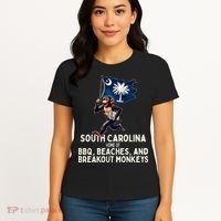 South Carolina Monkey Escape Funny Runaway Money Sc Women's T-Shirt thumb 4