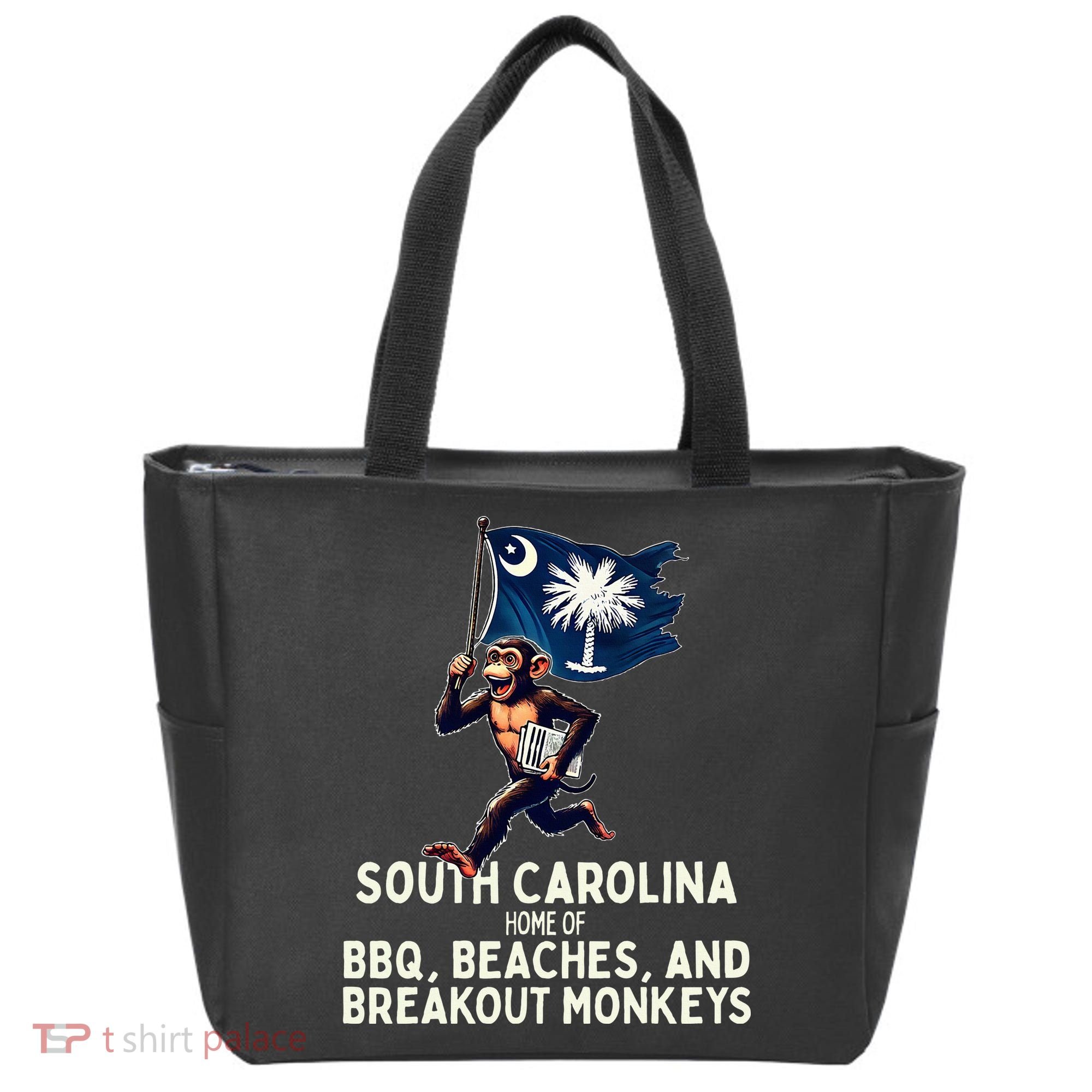South Carolina Monkey Escape Funny Runaway Money Sc Tote Bag