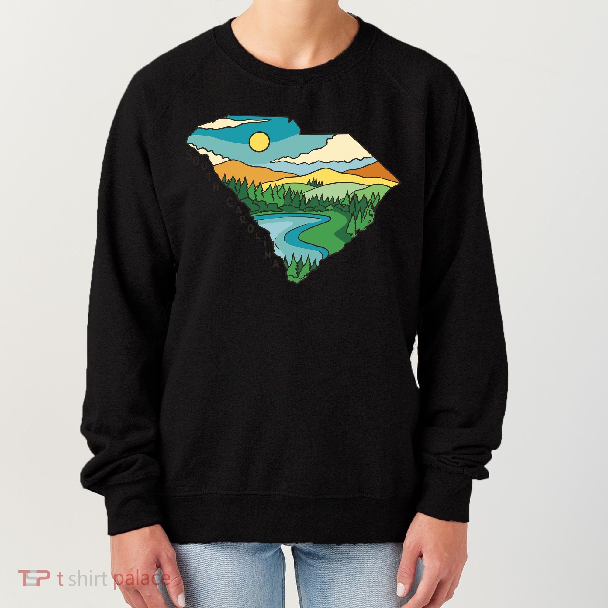 South Carolina Map Women's Sweatshirt